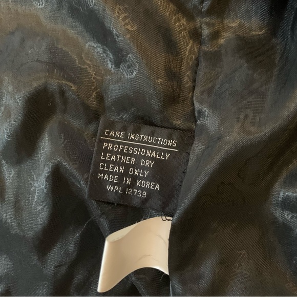 John Weitz Vintage Leather Trench Coat size Medium - Picture 9 of 10
